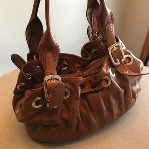 Lamb leather handbag